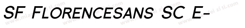 SF Florencesans SC E字体转换